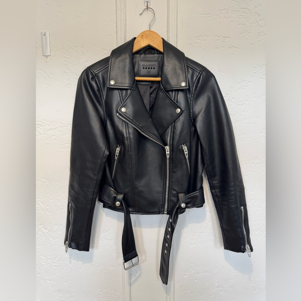 Blank NYC Women's Black Faux Leather Jacket